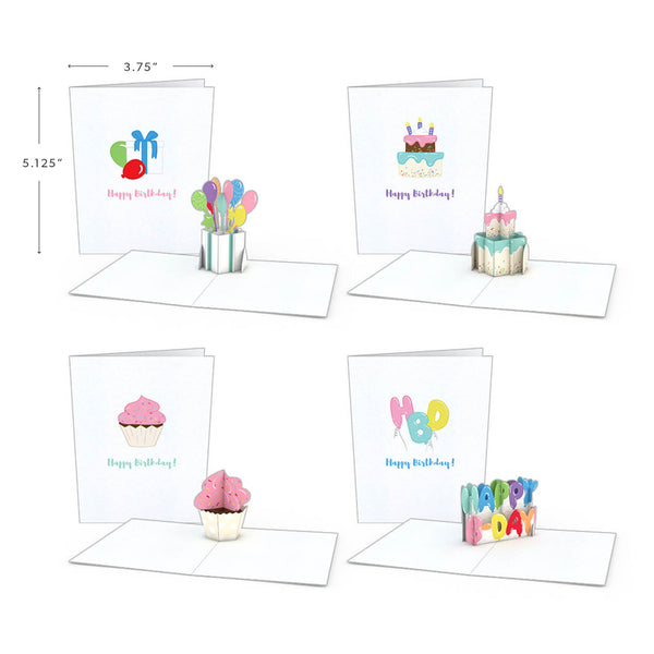 i love pop Birthday Notecards (Assorted 4-Pack)