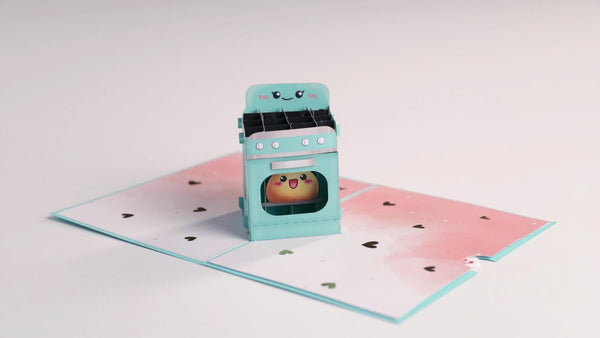 I Love Pop Bun In The Oven Pop-Up Card