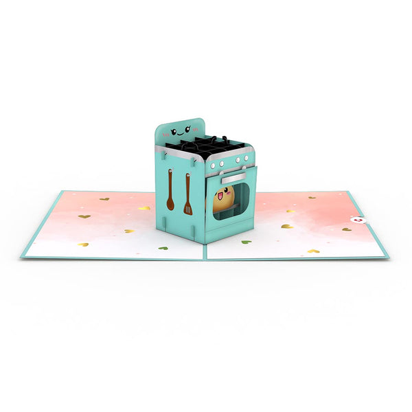 I Love Pop Bun In The Oven Pop-Up Card