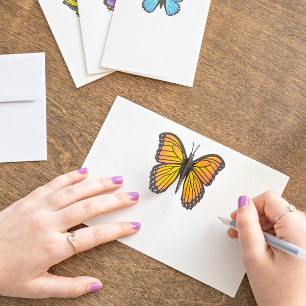 I Love Pop Butterfly Notecards (Assorted 4-Pack)