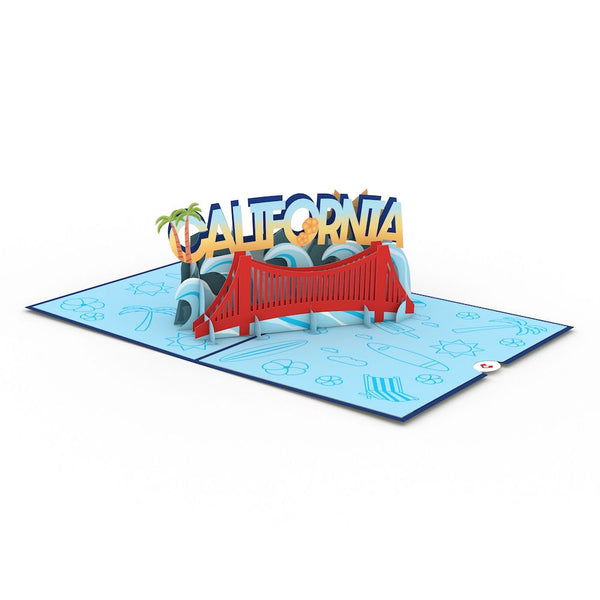 I Love Pop California Pop-Up Card