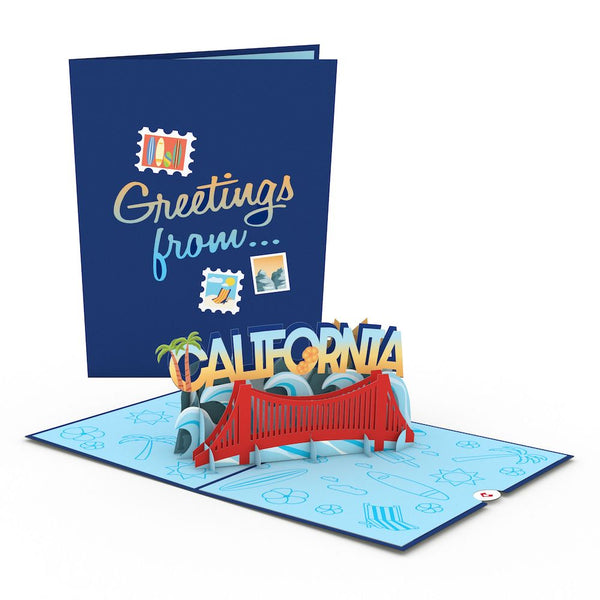 i love pop California Pop-Up Card