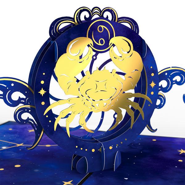 I Love Pop Cancer Zodiac Birthday Pop-Up Card