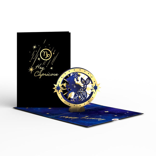 i love pop Capricorn Zodiac Birthday Pop-Up Card