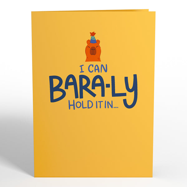 I Love Pop Capybara Birthday Pop-Up Card