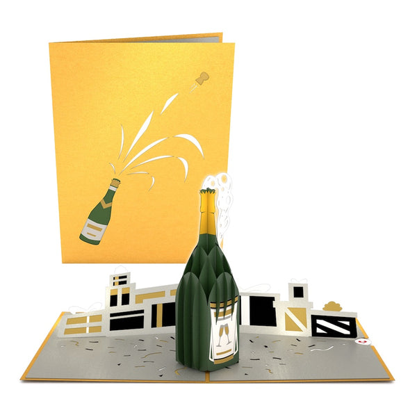 i love pop Champagne Celebration Pop-Up Card