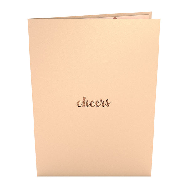 I Love Pop Champagne Toast Pop-Up Card