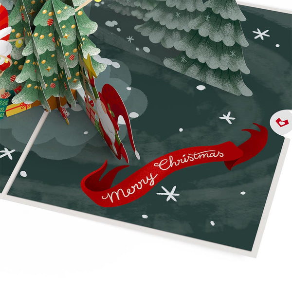 I Love Pop Christmas Gnomes Pop-Up Card