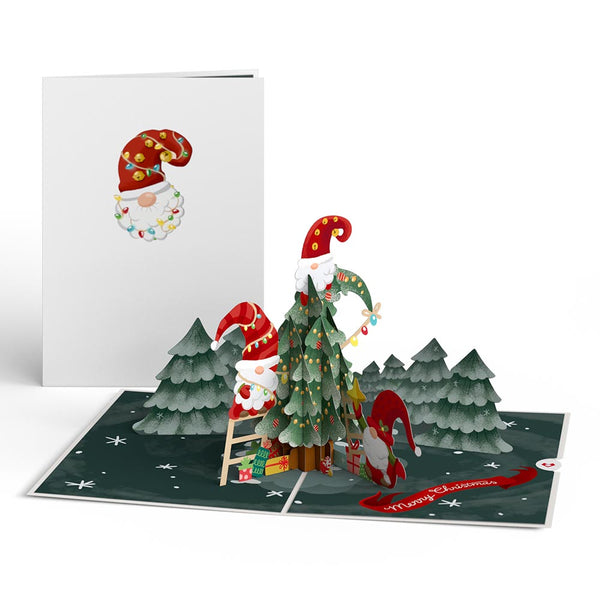 i love pop Christmas Gnomes Pop-Up Card