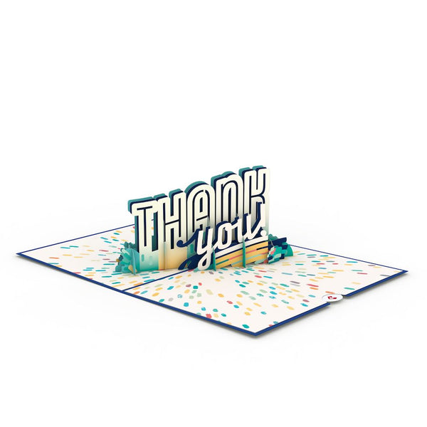 I Love Pop Colorful Thank You Pop-Up Card