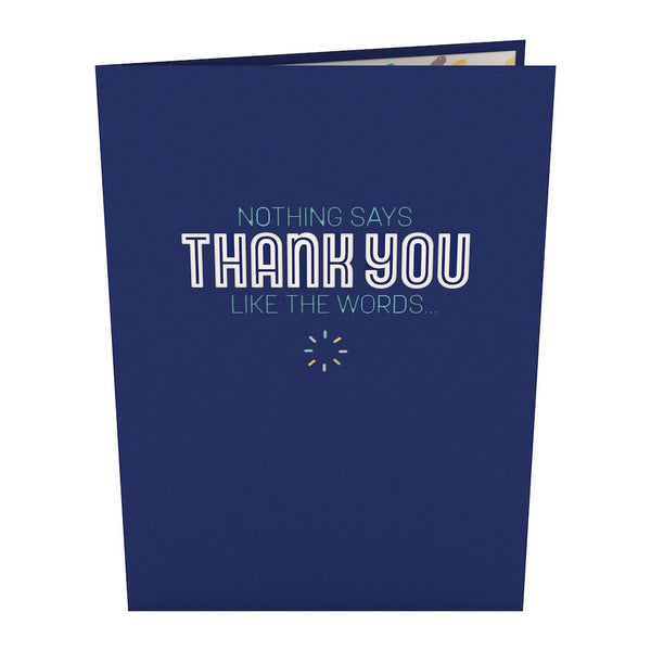 I Love Pop Colorful Thank You Pop-Up Card
