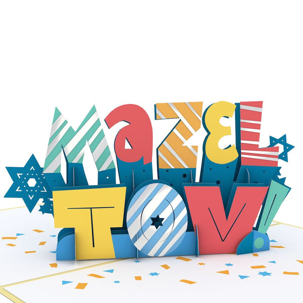 I Love Pop Confetti Mazel Tov Pop-Up Card