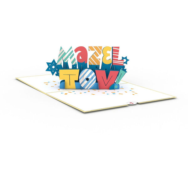I Love Pop Confetti Mazel Tov Pop-Up Card