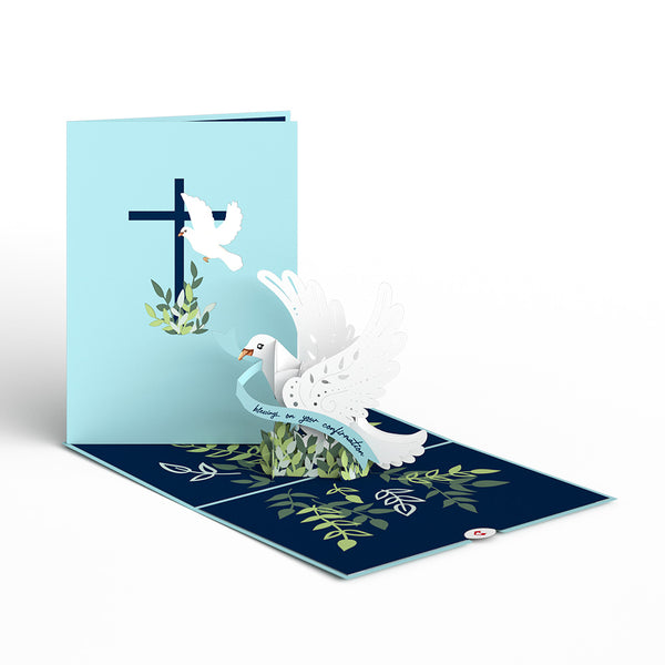 i love pop Confirmation Dove Pop-Up Card