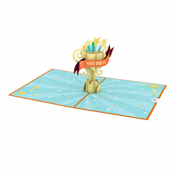 I Love Pop Congrats Trophy Pop-Up Card