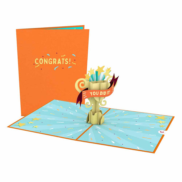 i love pop Congrats Trophy Pop-Up Card