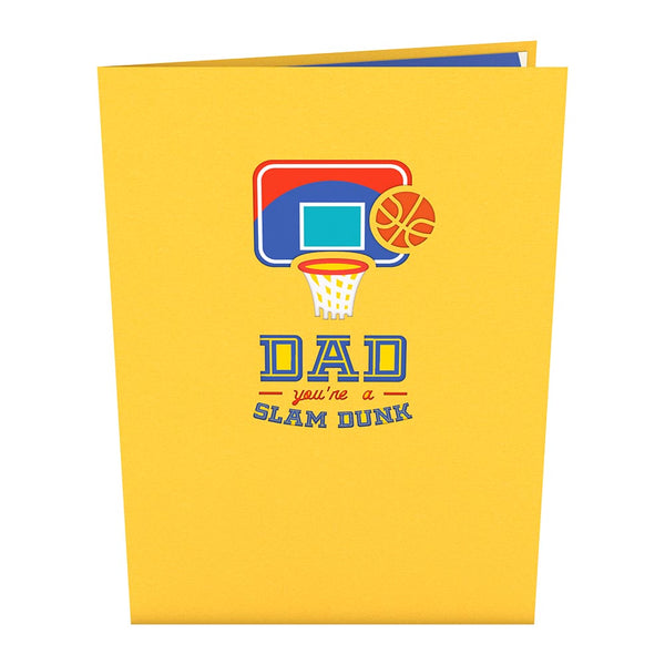 I Love Pop Dad's Slam Dunk Pop-Up Card