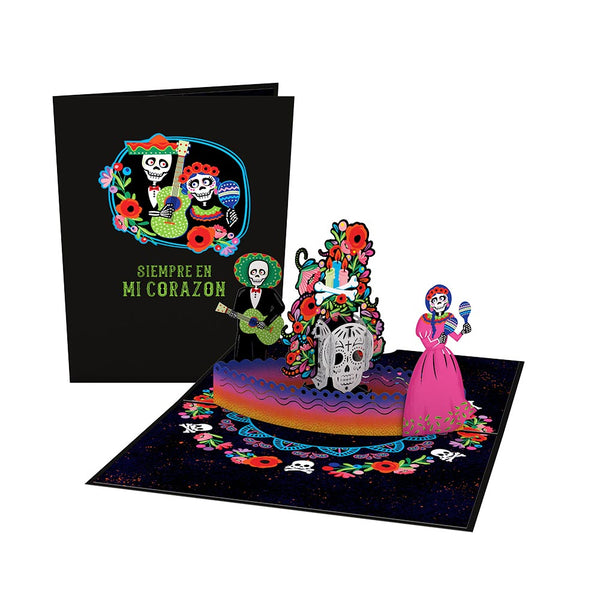 i love pop Día de Muertos Pop-Up Card