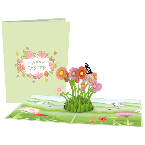 i love pop Easter Daisy Patch Pop-Up Card