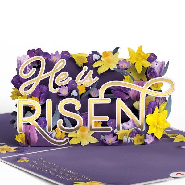 I Love Pop Easter He Is Risen Pop-Up Card
