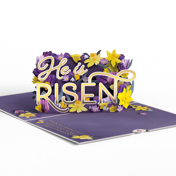 I Love Pop Easter He Is Risen Pop-Up Card