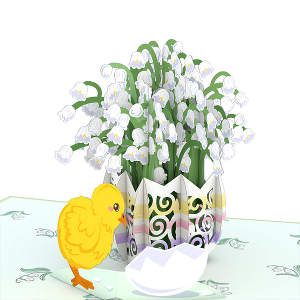 I Love Pop Easter Lily Of The Valley Pop-Up Card