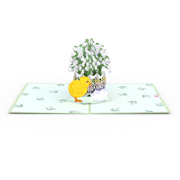 I Love Pop Easter Lily Of The Valley Pop-Up Card