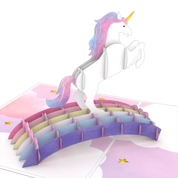 I Love Pop Encouragement Unicorn Pop-Up Card