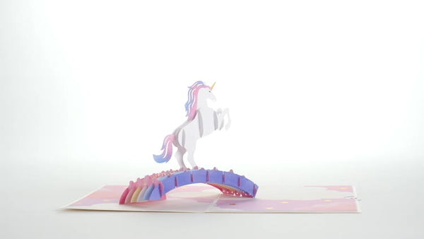 I Love Pop Encouragement Unicorn Pop-Up Card