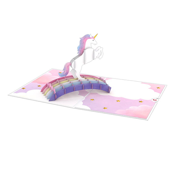 I Love Pop Encouragement Unicorn Pop-Up Card