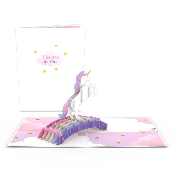 i love pop Encouragement Unicorn Pop-Up Card