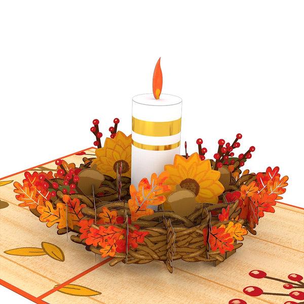 I Love Pop Fall Candle Pop-Up Card