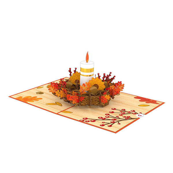 I Love Pop Fall Candle Pop-Up Card
