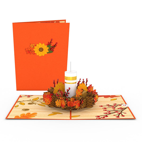 i love pop Fall Candle Pop-Up Card