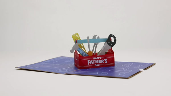I Love Pop Father's Day Toolbox Pop-Up Card