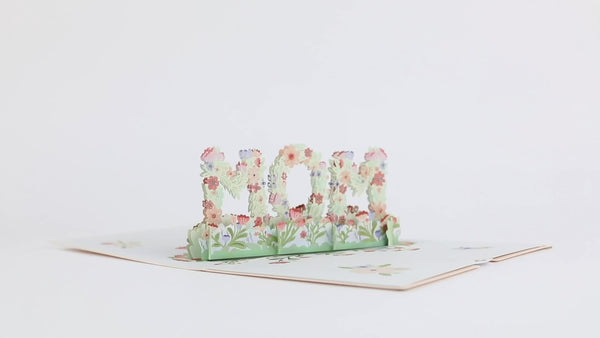I Love Pop Floral Mom Pop-Up Card
