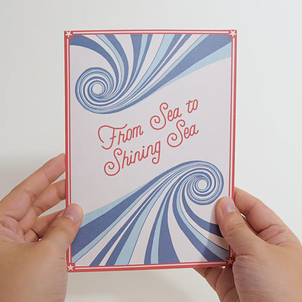 I Love Pop From Sea To Shining Sea Pop-Up Card