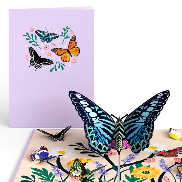 i love pop Garden Butterflies Pop-Up Card