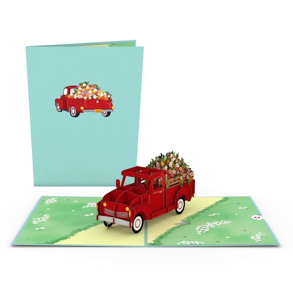 i love pop Garden Truck Pop-Up Card