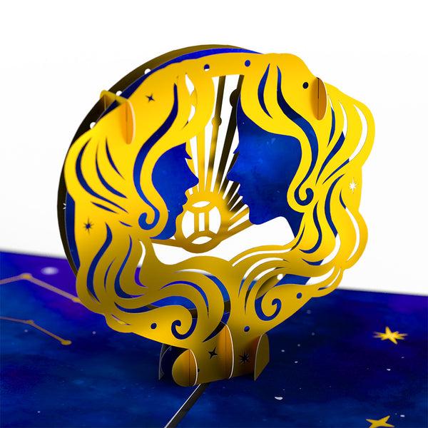 I Love Pop Gemini Zodiac Birthday Pop-Up Card