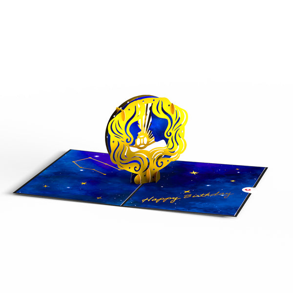 I Love Pop Gemini Zodiac Birthday Pop-Up Card