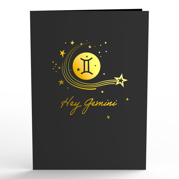 I Love Pop Gemini Zodiac Birthday Pop-Up Card