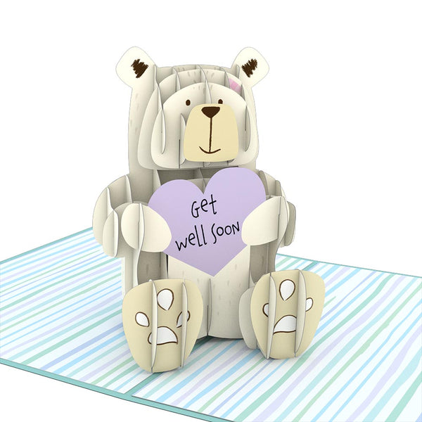 I Love Pop Get Well Bear Pop-Up Card
