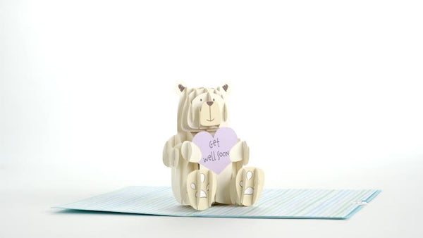 I Love Pop Get Well Bear Pop-Up Card