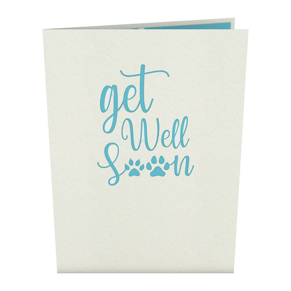 I Love Pop Get Well Soon Pets Pop-Up Card