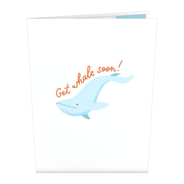 I Love Pop Get Well Whale Pop-Up Card