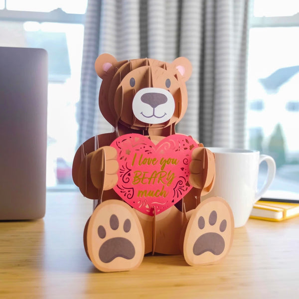 I Love Pop Giant Love Bear Pop-Up Gift