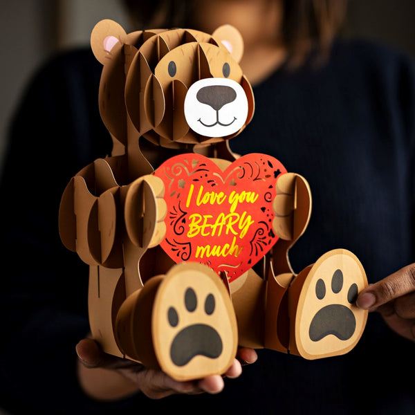 I Love Pop Giant Love Bear Pop-Up Gift