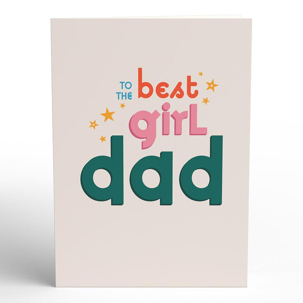 I Love Pop Girl Dad Father’s Day Pop-Up Card