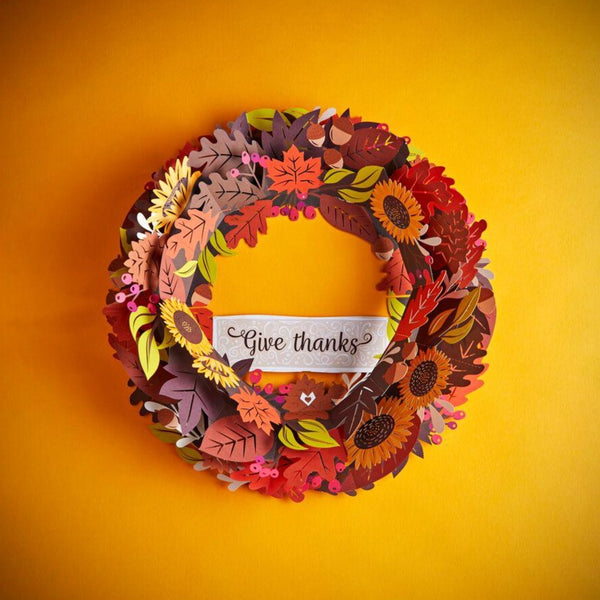 I Love Pop Give Thanks Fall Wreath